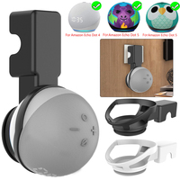 Wall Outlets Holder for Amazon Echo Dot 5th/4th Smart Speaker Space-Saving Bracket Cooling Base Built-in Cable Management Outlet