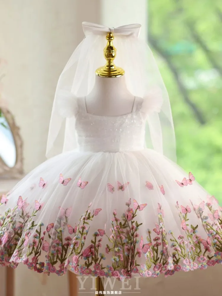 Hochwertige Kinder-Hochzeitskleidung, Klavier-Auftrittskleidung, Geburtstags-Partykleider für Mädchen A5044, Großhandel Mädchen-Abendkleider – Detail 3