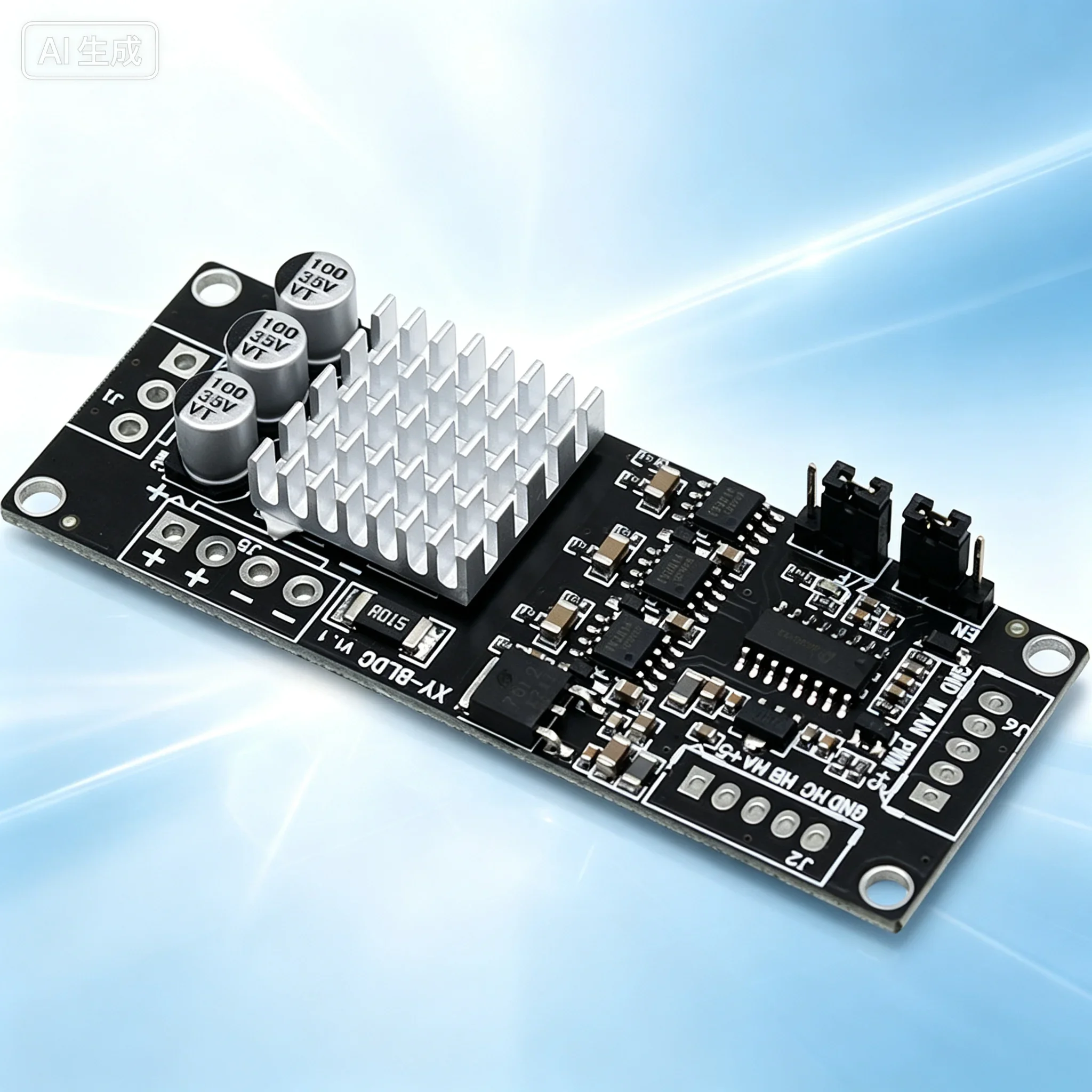 Wide Voltage 3-Phase BLDC Motor Driver Board for Hall Sensor Motor Controller, 12-30V 200W High Power