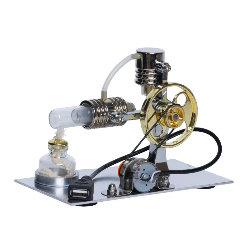 Steam Engine Model DIY Assembly Science Experiment Toy Physics STEM Educational Kit For Kids Science Small Invention Project