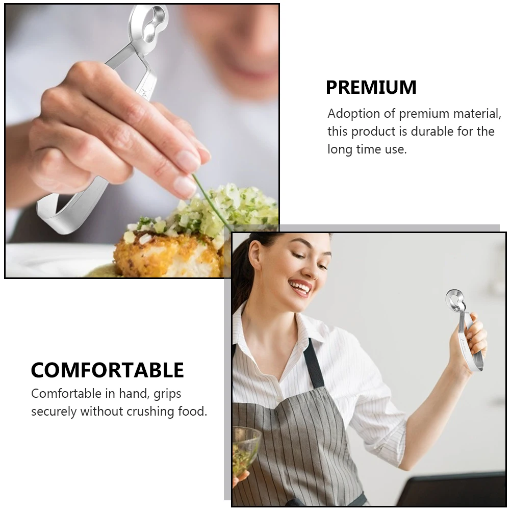 

4 pcs Snail Tongs Stainless Steel Kitchen Serving Tools Escargot Tong Tableware Heat Resistant Rust Proof Practical for Home