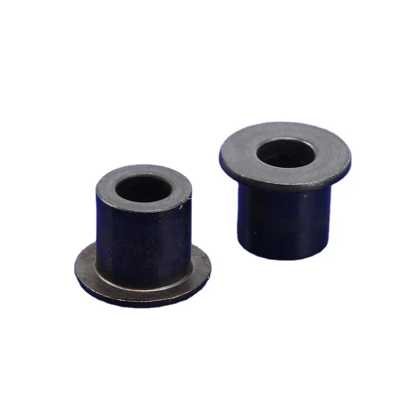 Reta Barril Forma Metal Hardware Peças Flange Porcas, String-Através Do Corpo String Ferrules