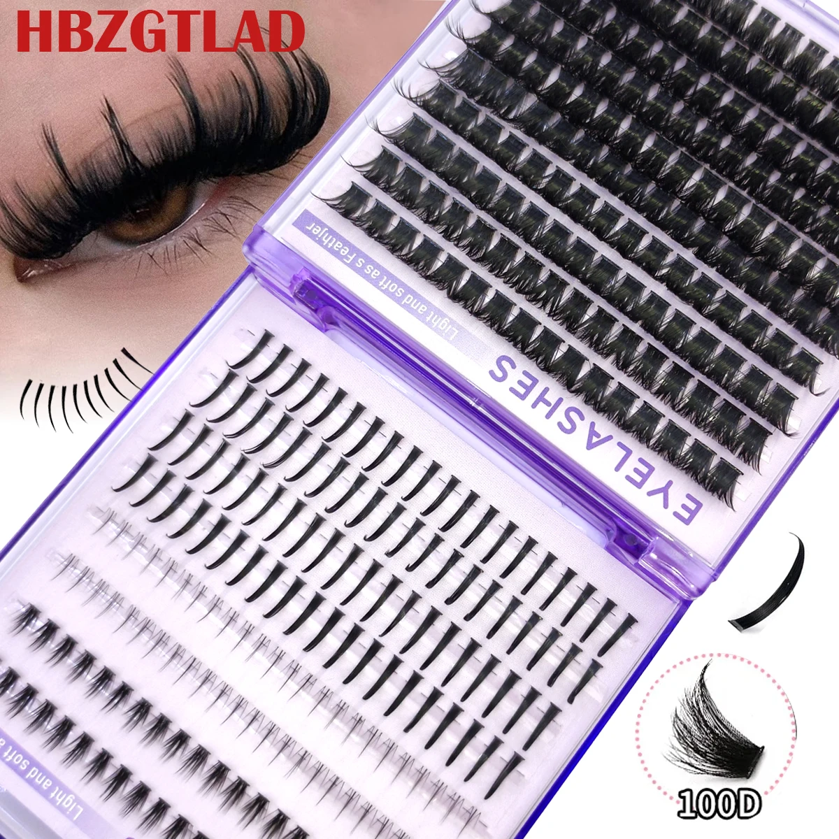 Lash Clusters Kit Lash Spikes Eyelash Clusters bottom Volume Individual Lashes DIY Spiky Lash Extension Manga Clusters Eyelash