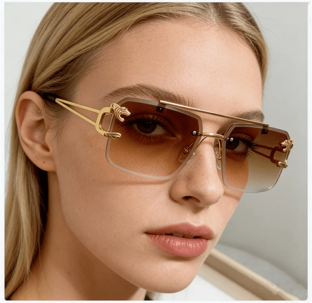 

Ins Fashion High-grade Sunglasses Summer Square Frame Sun Glasses Outdoor Sports MJ0624