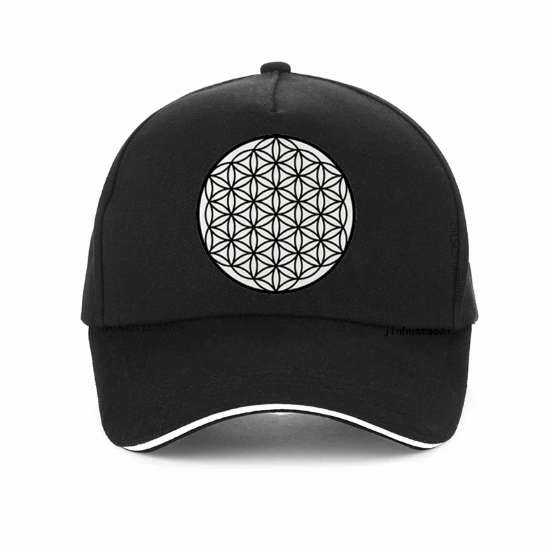 Flower of Life Steel Mandala Metatron Baseball Cap Sacred Geometry Dad hat flor de la vida hat Summer Adjustable Snapback Hats