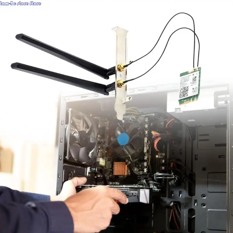 محول WiFi D0UA M.2 1200MBPS بطاقة شبكات متوافقة مع 2.4G/5GHz