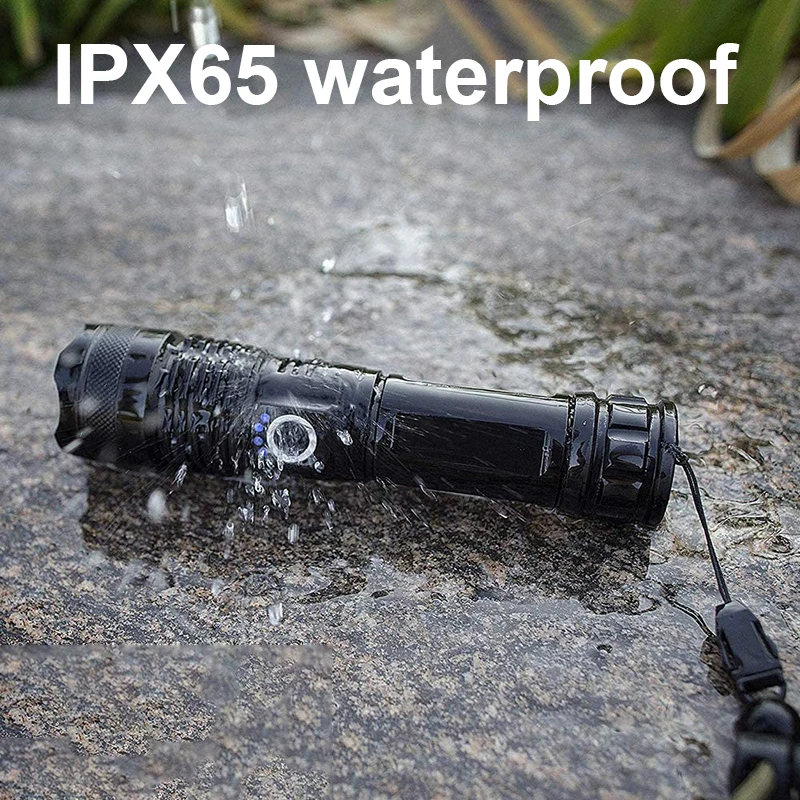 Super XHP360 LED Flashlight 18650 Usb Rechargeable High Power Tactical Flashlights XHP70 Powerful Torch IPX6 Waterproof Lantern