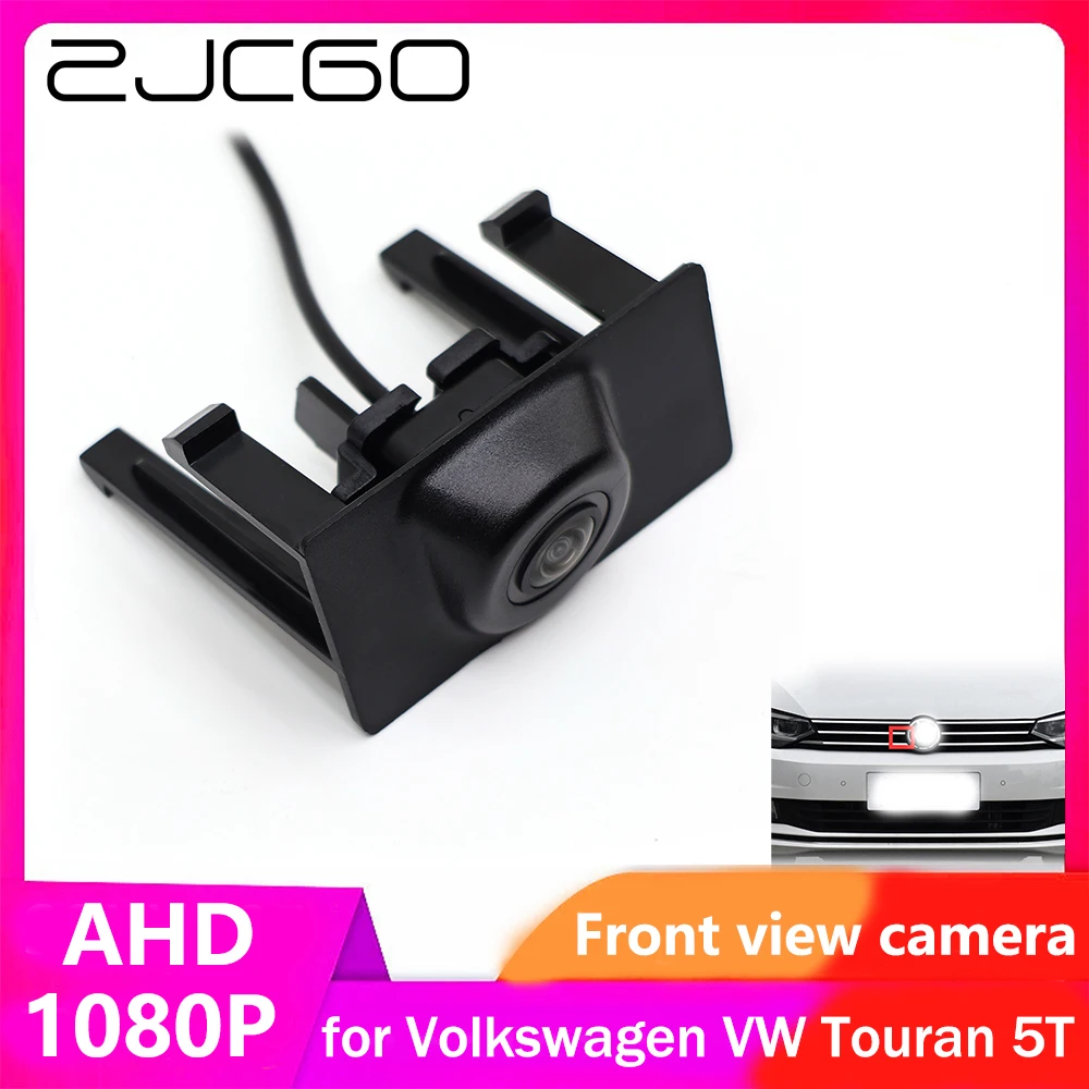 

ZJCGO AHD CVBS 1080P 170° Car LOGO Parking Front View Camera for Volkswagen VW Touran 5T