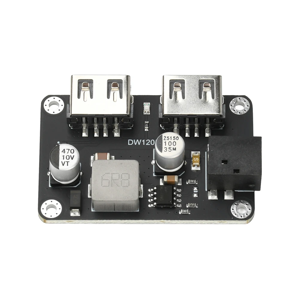 Modulo step-down DC-DC da 9 V/12 V/24 V a 5 V 5 A Modulo di ricarica rapida doppio USB Scheda di ricarica per auto con guscio