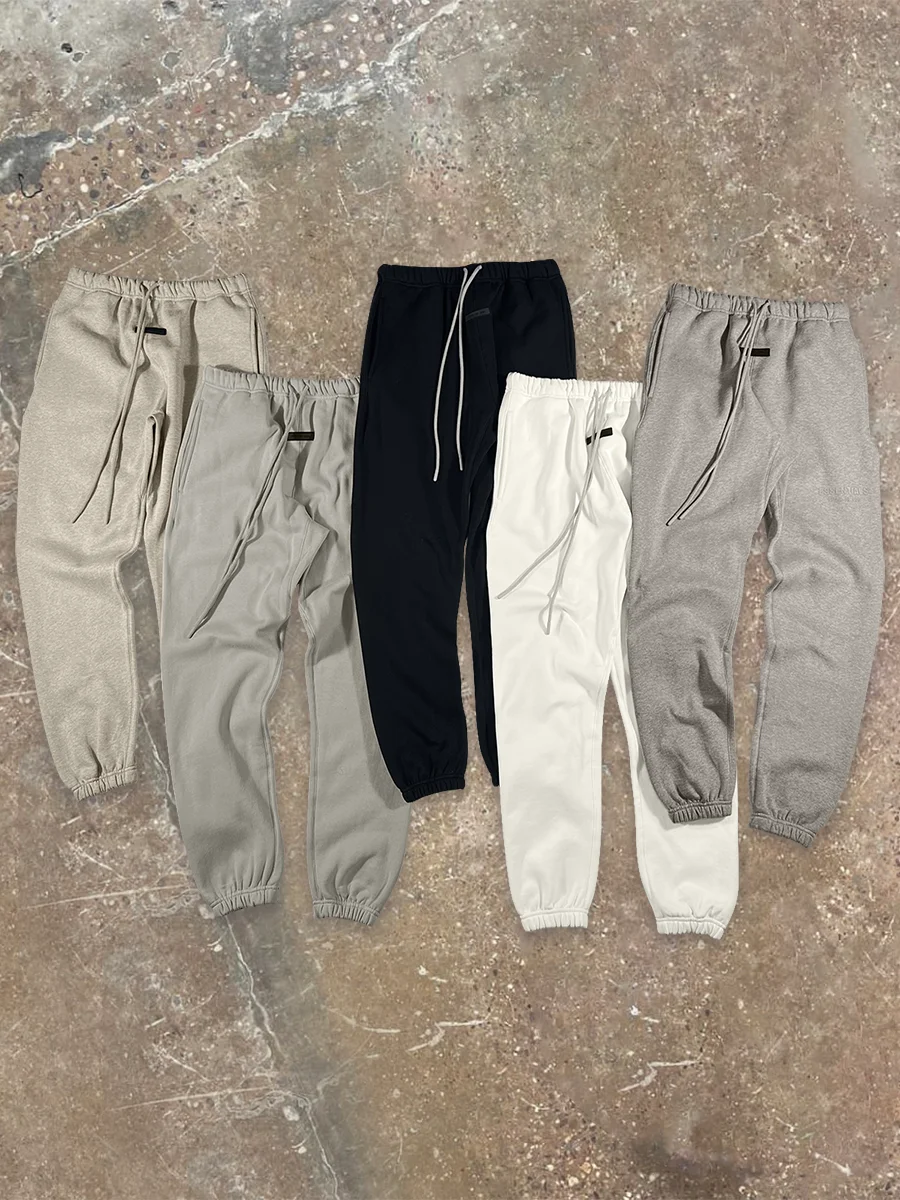

Loose Fit American Sle Men's Sweatpants 2024 Winter Youth Trend Fce Long Pants Cuffed Leisure Sportswear Cloud Series