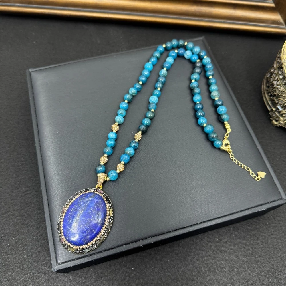 

Premium Autumn Winter Jewelry – Jade Egg Pendant with Full Crystal Inlay for Activating Crown Chakra & Attracting Divine Light