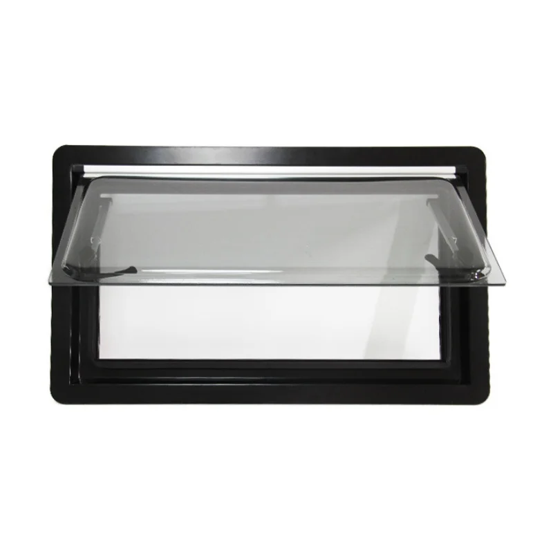 Bulk Order Aluminum Frame RV Window with Integrated Mosquito Net UV Blocking Curtain 900x900mm view 5