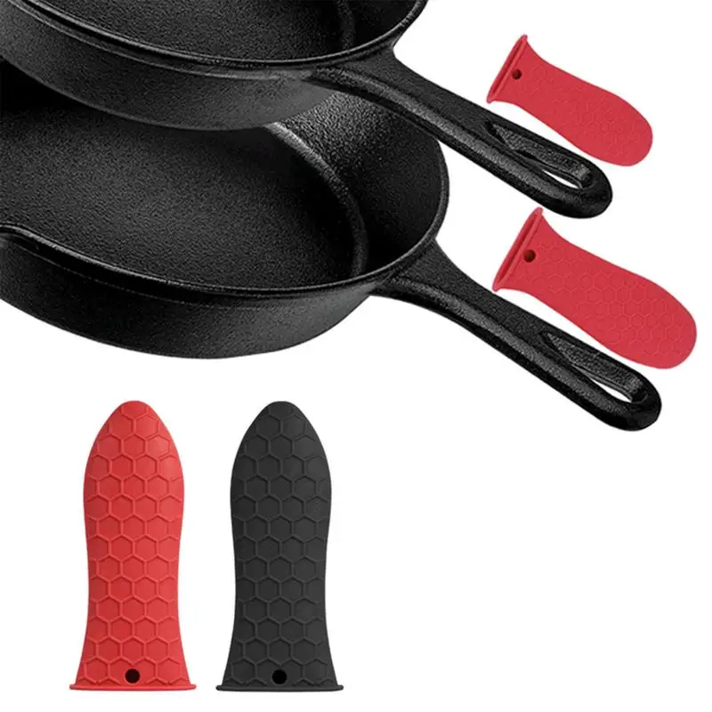 Anti-scalding Pot Handle Cover Silicone Holder High Heat Resistance Silicone Pot Handle Cover For Frying Pan Milk Pan