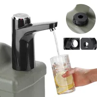 Electric Water Pump USB Rechargeable Portable Water Dispenser One Key Switch Mini Water Pump Adapter for Outdoor Camping