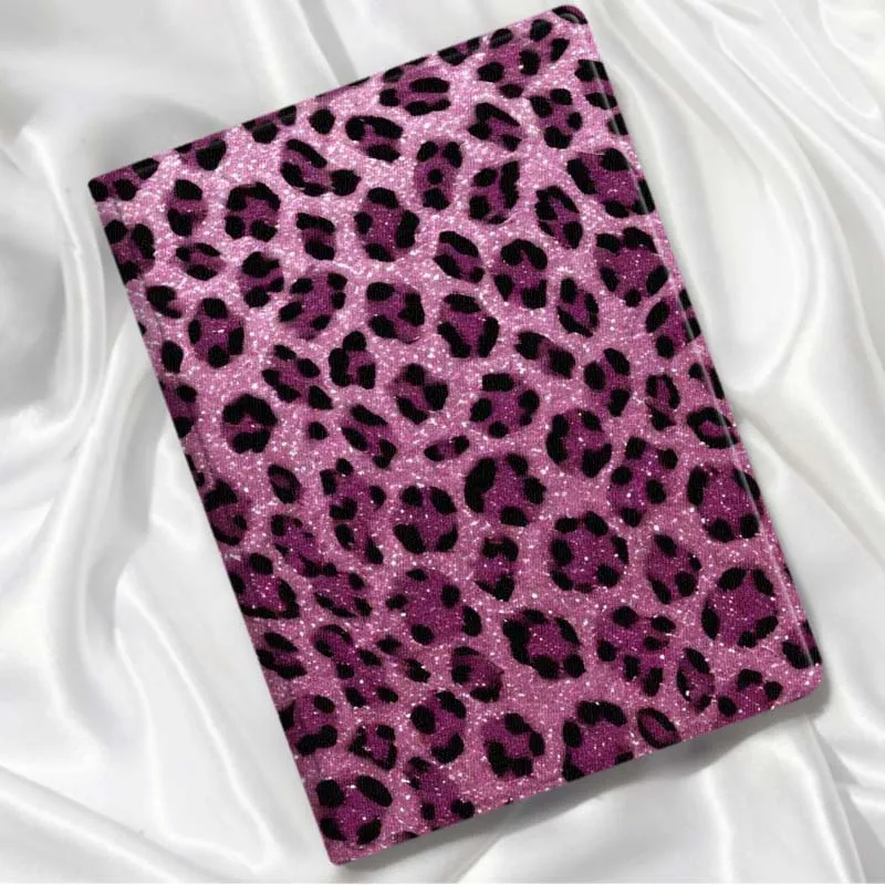 Leopard Pattern Gold Glitter For Xiaomi Redmi Mi Pad 8 7 6 5 4 2 SE K 12.4 11.2 12.1 11 8.8 Pro Max Ultra Inch Tablet Case view 2