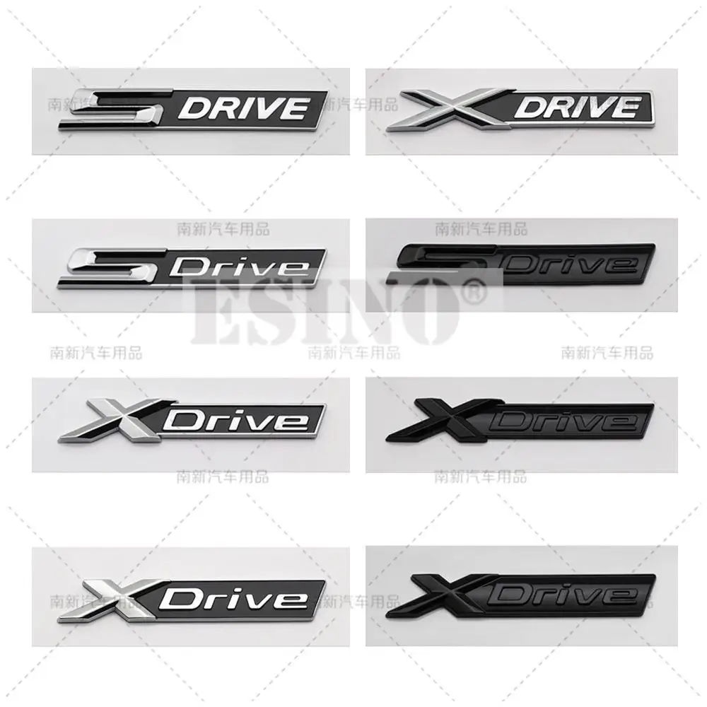 

Car Styling 3D ABS Rear Trunk Emblem S Drive X Drive Badge Adhesive Emblem for BMW E90 F30 G20 F10 G30 F25 G01 F15 G05 G06 G07