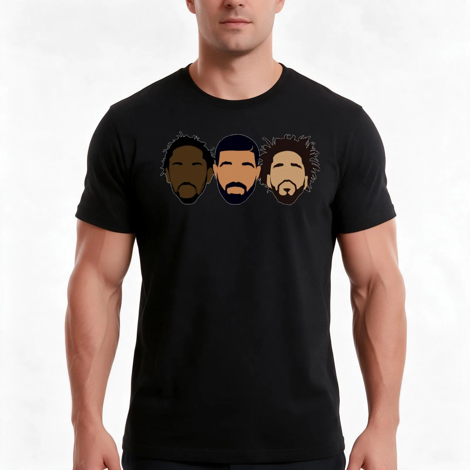 Drake J Cole Kendrick Lamar Hoodie T-Shirt Summer Casual Cotton Tee Oversized Streetwear Tops Vintage Graphic Print
