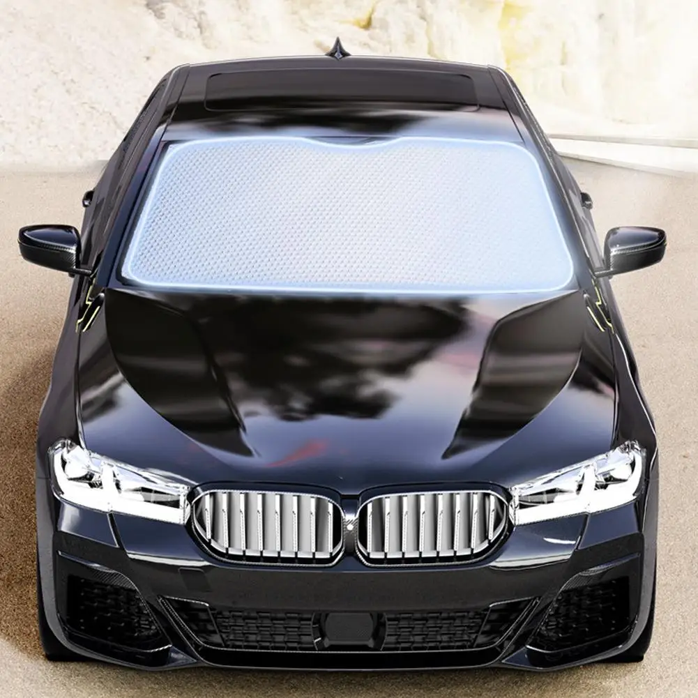 140cm Car Windshield Foldable Sun Shade Visor Cover Block Reflector Portable Breathable Anti UV Protector Screen Free ﻿