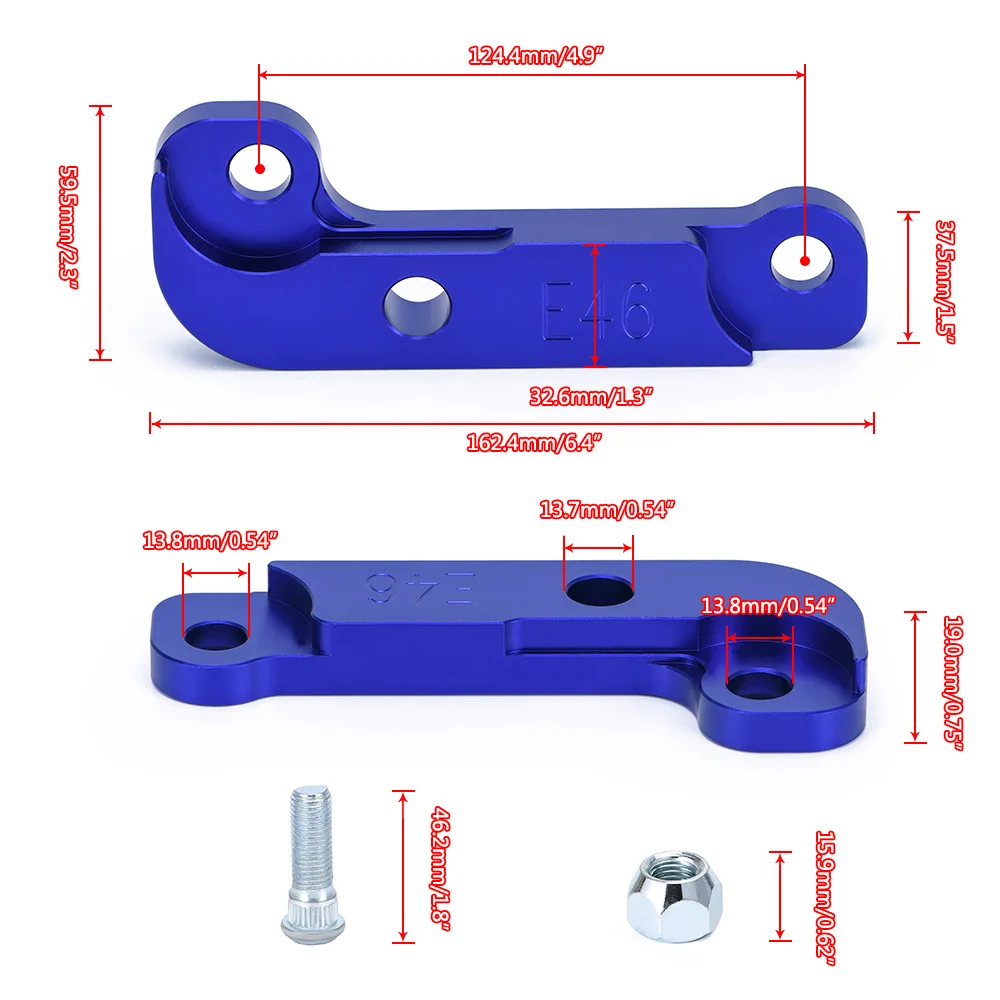 VR - Steering Lock Adapter Increasing Turn Angle about 25% Tuning Kit E46 For BMW non-M3 Tuning Drift Power VR-ITA02