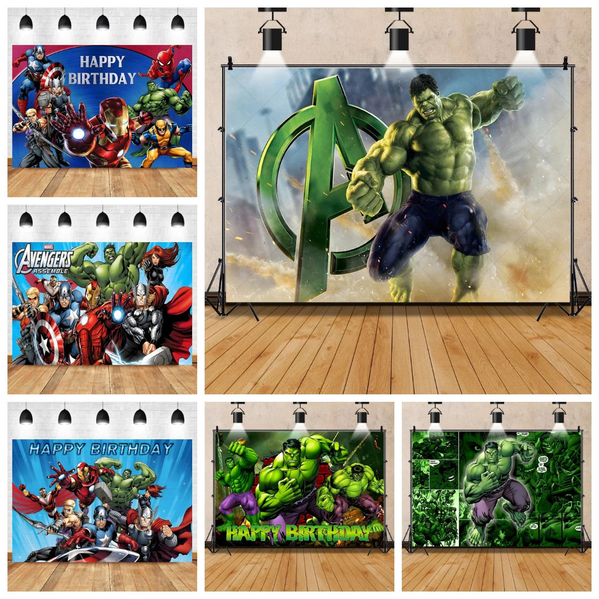 

Boy robot, Steel Giant birthday background, Cartoon Green Hero birthday background, Children's birthday decoration props