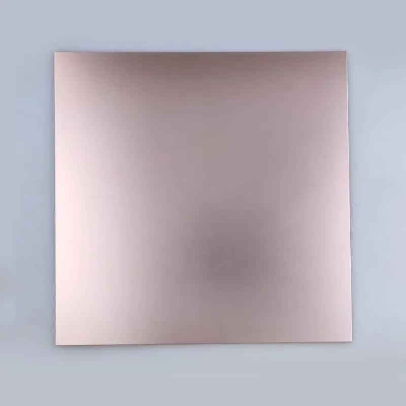 Rose Gold Anodized Aluminum Sheet 0.5 0.8 1mm Custom Stamping Bending Laser Cutting