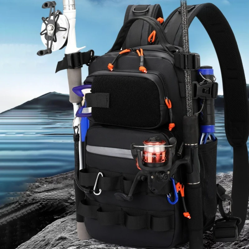 

Многофункциональный уличный рюкзак, водонепроницаемая большая вместительная сумка для хранения рыболовных снастей, портативные принадлежности для рыболовных инструментов, сумки