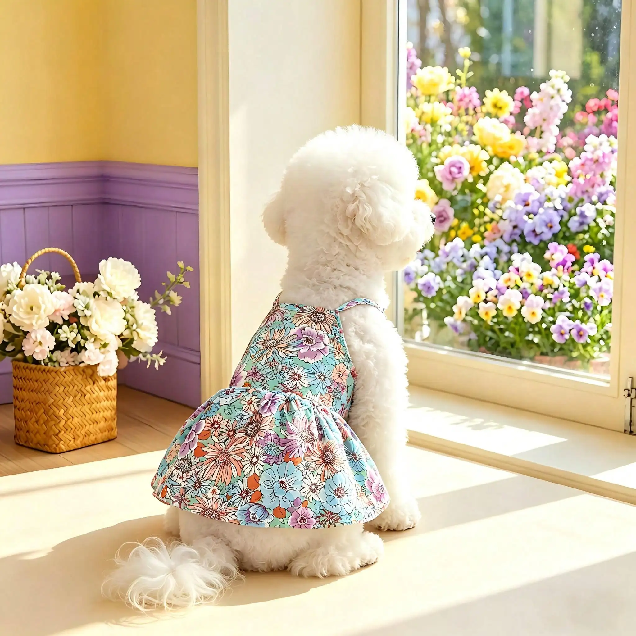 Vestido para perros y gatos pequeños floral - Primavera Verano - imagen 5