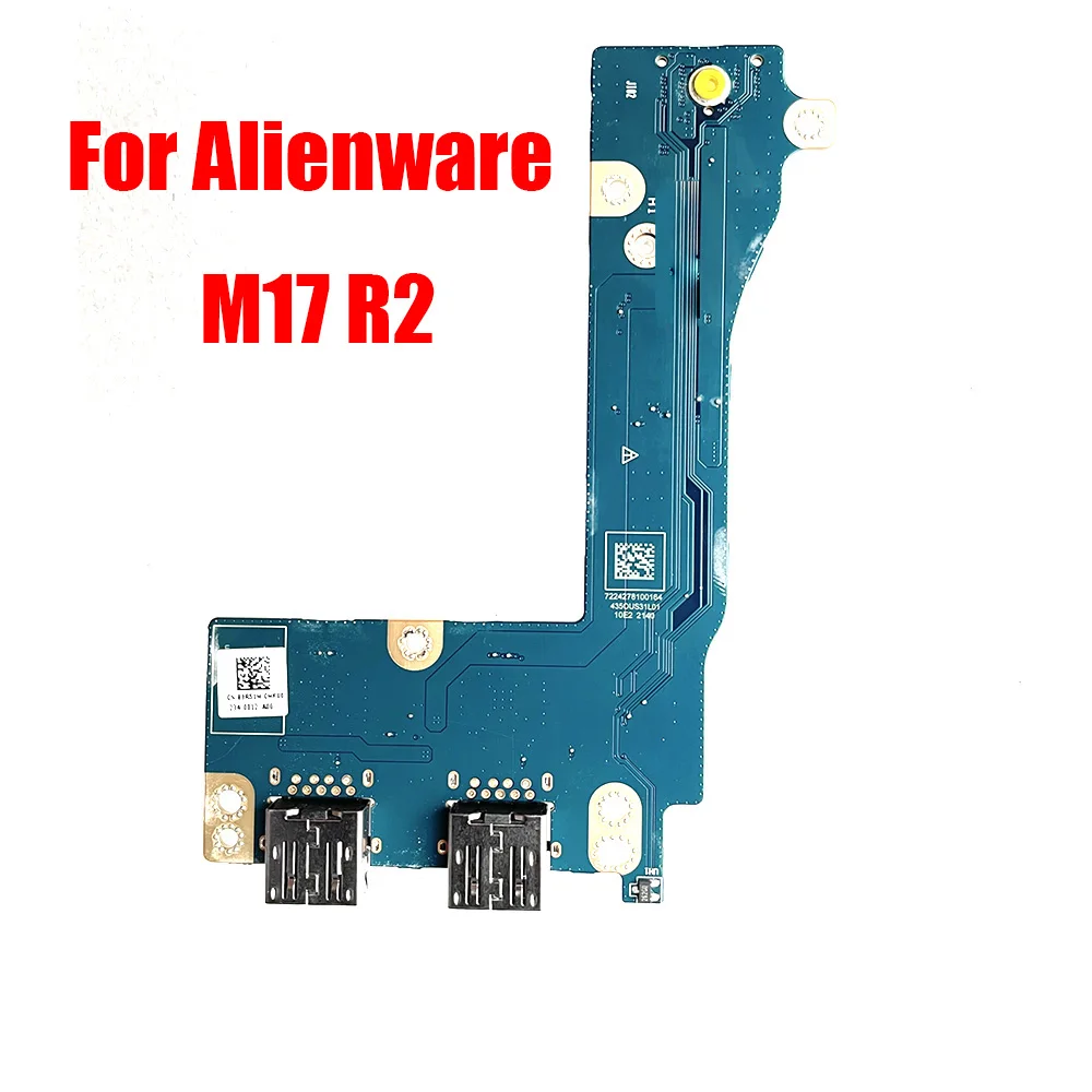 Laptop WLAN Card / USB Ports IO Circuit Board For Alienware M17 R2 03R51M 3R51M EDQ71 LS-H35AP