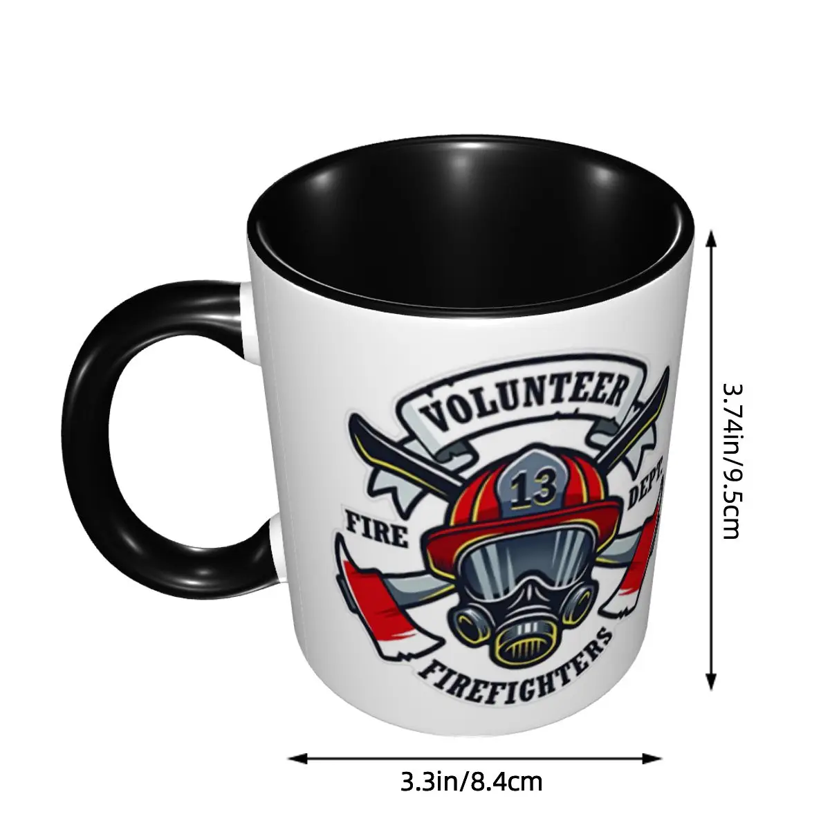 Fire Rescue Firefighter Coffee Mugs DIY Custom Ceramic Mug Cup Creative Present