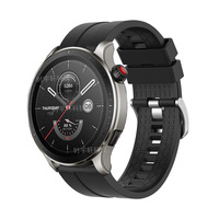 For Amazfit GTR 4 Smartwatch Band 22mm Silicone Strap For Amazfit Bip 5/GTR 3 Pro/2 2E/47mm/Pace/Stratos 3 2S Sports Correas