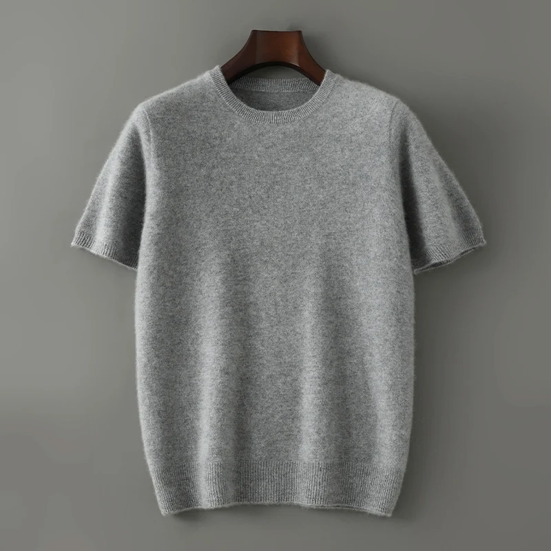 

Faionable Simple ort Sve round Ne Wool Sweater 2025 Versatile Basic Men's Knitted Winter irt V-ne Regular Sve