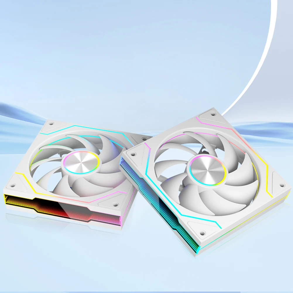 Case Cooler Fan 12cm Quiet Cooling Fan ARGB Computer Fan 4 Pin PWM Suitable for Most PC Cooling Systems