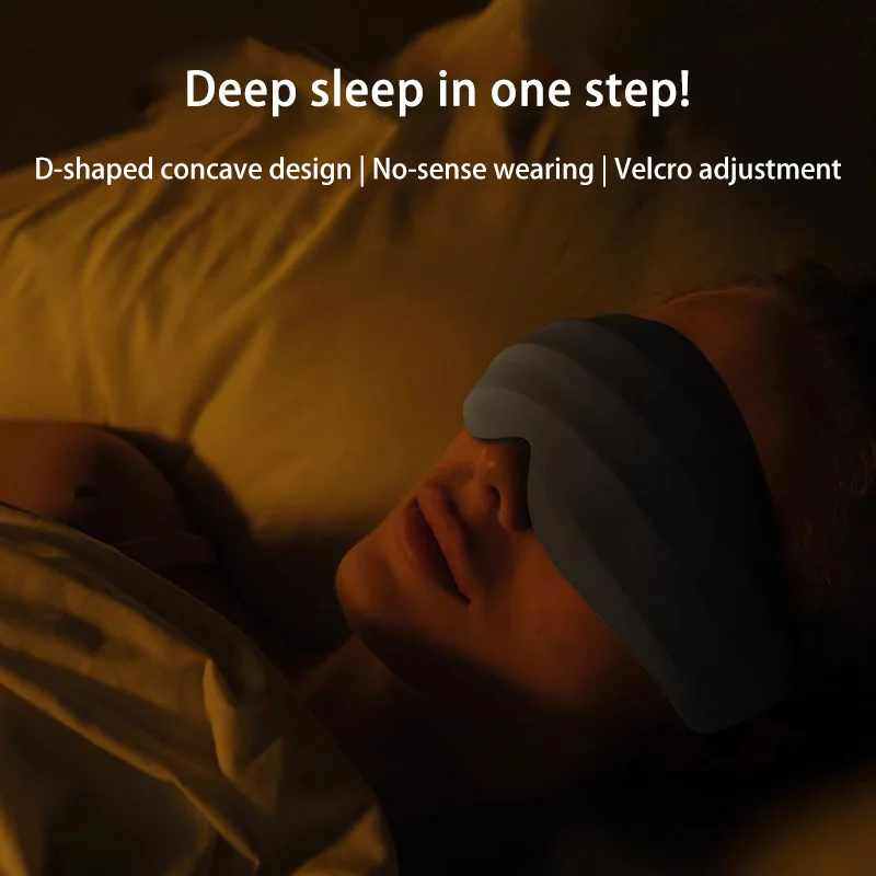 4S Pro Eye Mask Sleep 3D Stereoscopic Sleep Aid for Men Women Adult Adjustable Portable Prevents Light Blackout Eye Mask image 3