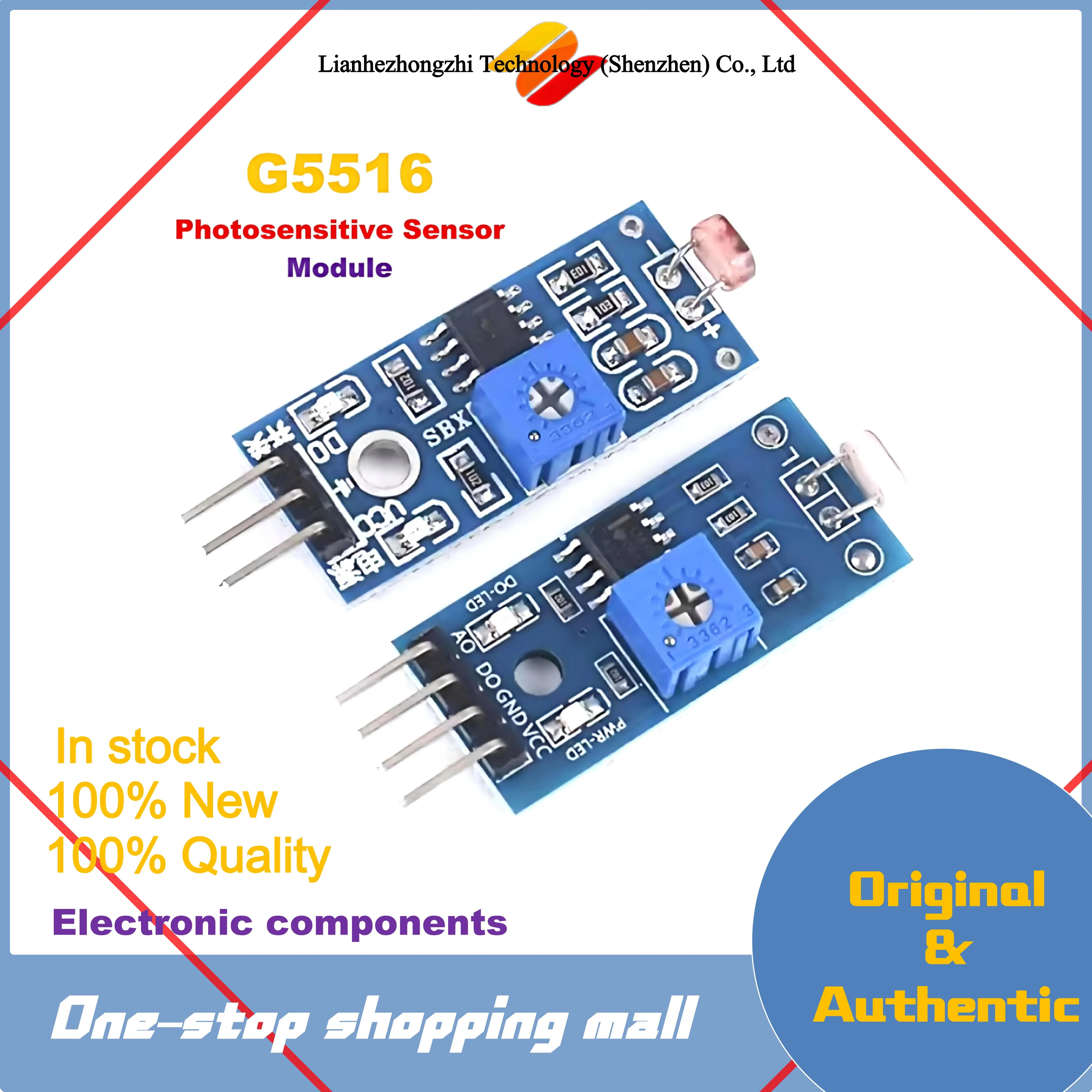 

Photosensitive Sensor Module 3Pin 4Pin 3.3V-5V Photoresistor Light Detection Resistance Module Photo Resistor for Arduino