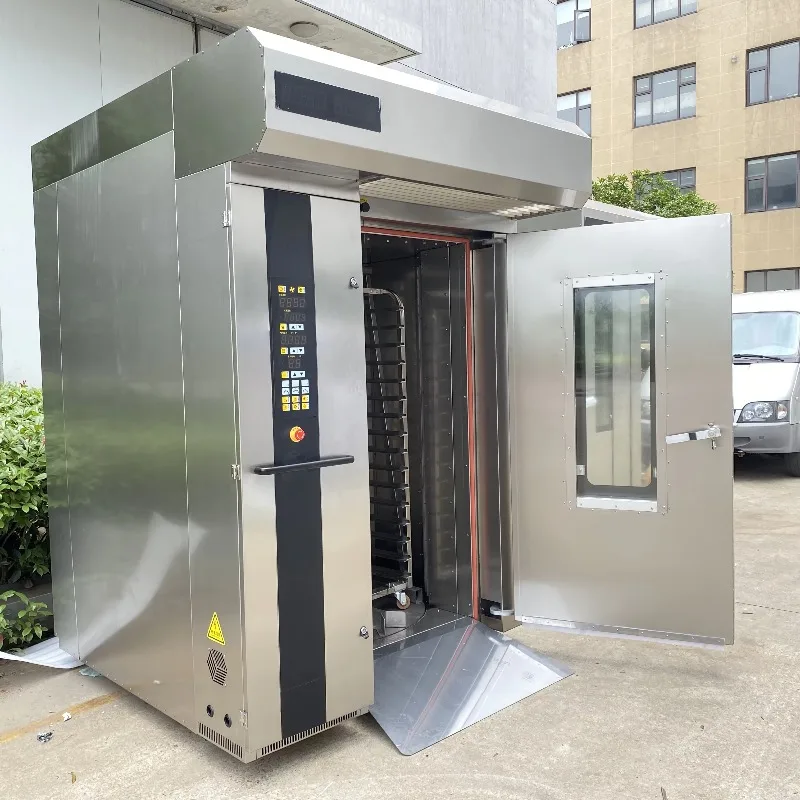 32 & 64 Tray New Condition Gas/Electric Industrial Oven Big Rotating Bakery Rack Oven Sale Baking Loaf Bread Rotary Rack Oven