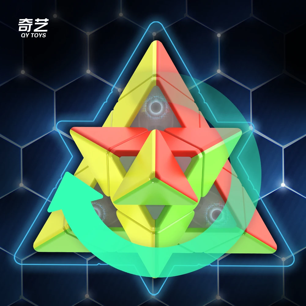 

QiYi Warrior M Pyraminx Magic Cube QY Pyraminx Speed Cube Professional Puzzle Toys Children Gift Magico Cubo Puzzle