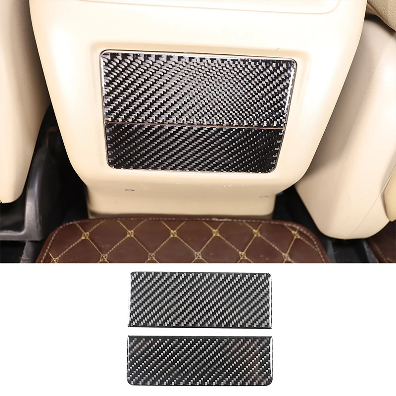 

For Nissan Pathfinder 2013-2018 soft carbon fiber car rear air outlet lower panel sticker interior modification accessories