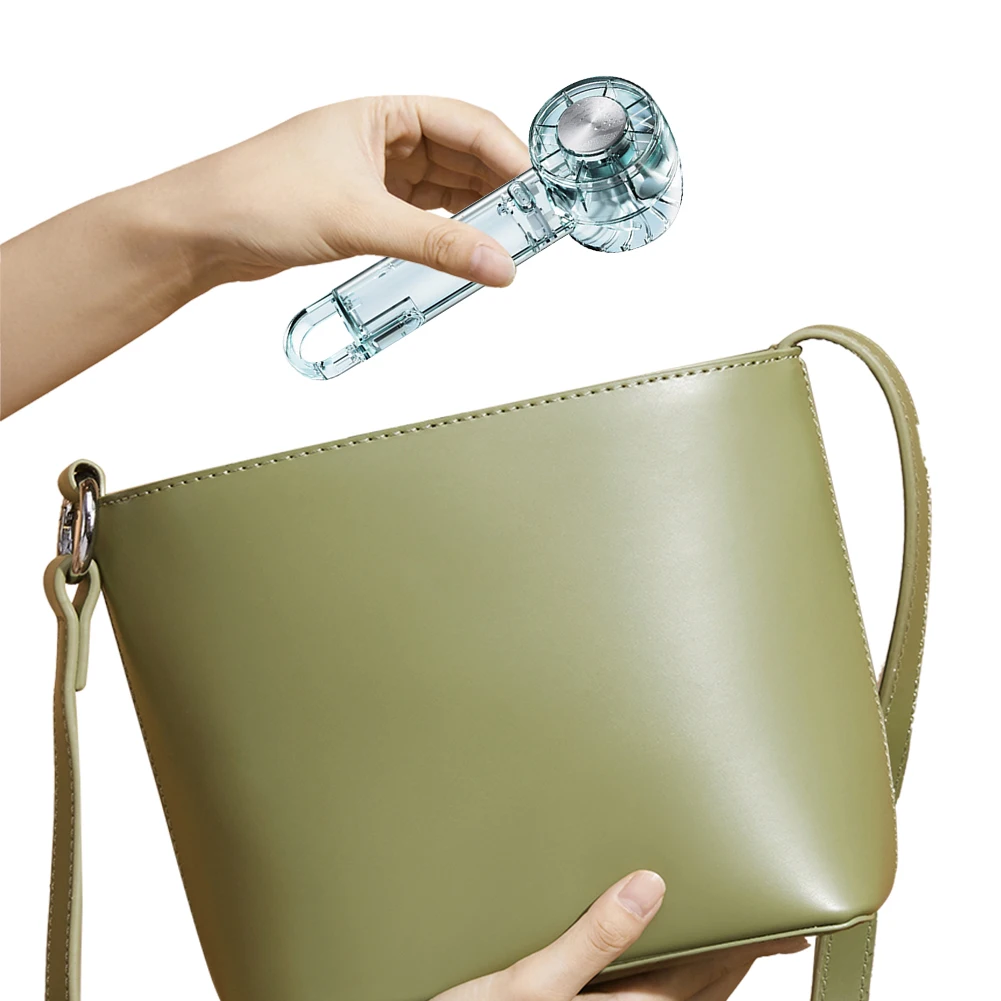 

Transparent Turbo Fan USB Rechargeable Cooling Fan 3 Speeds Small Hand Fan for Travel Camping Outdoor Gifts for Women Men