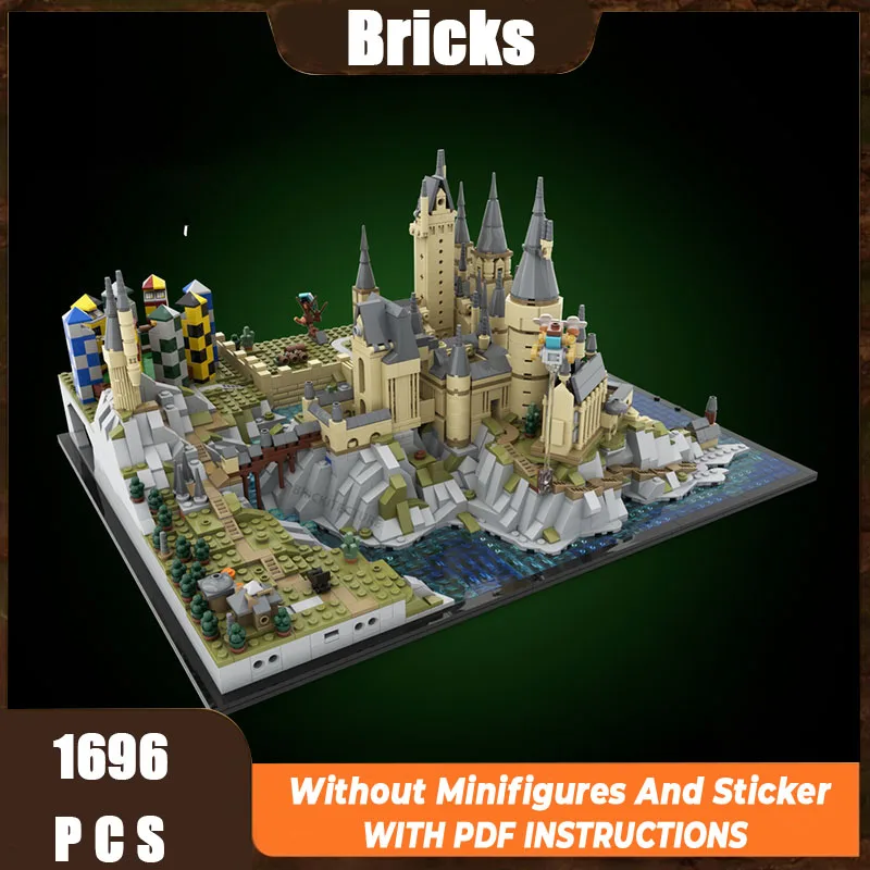 New Moc Building Blocks Magic Movie Castle Model Technology Module Building Blocksfestival Festival Gift Toy DIY Set