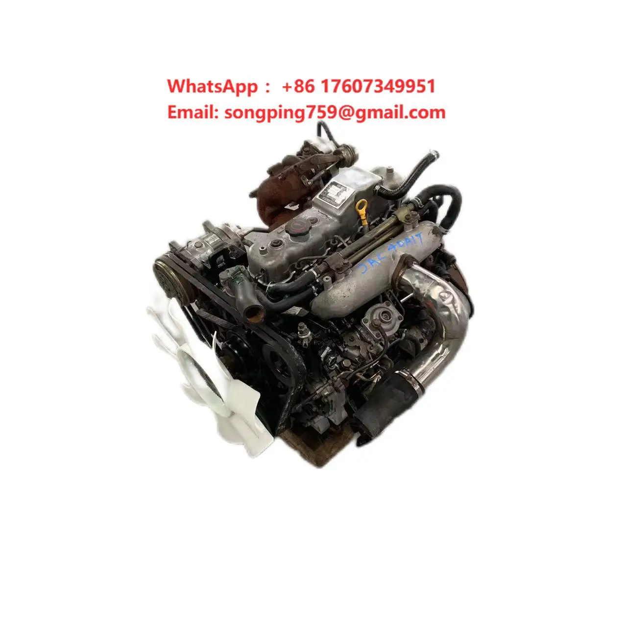 Used Diesel Engine for JAC Truck 4DA1T Direct Injection 4-cylinder 2.5L for Heavy Load and Various Working Environments