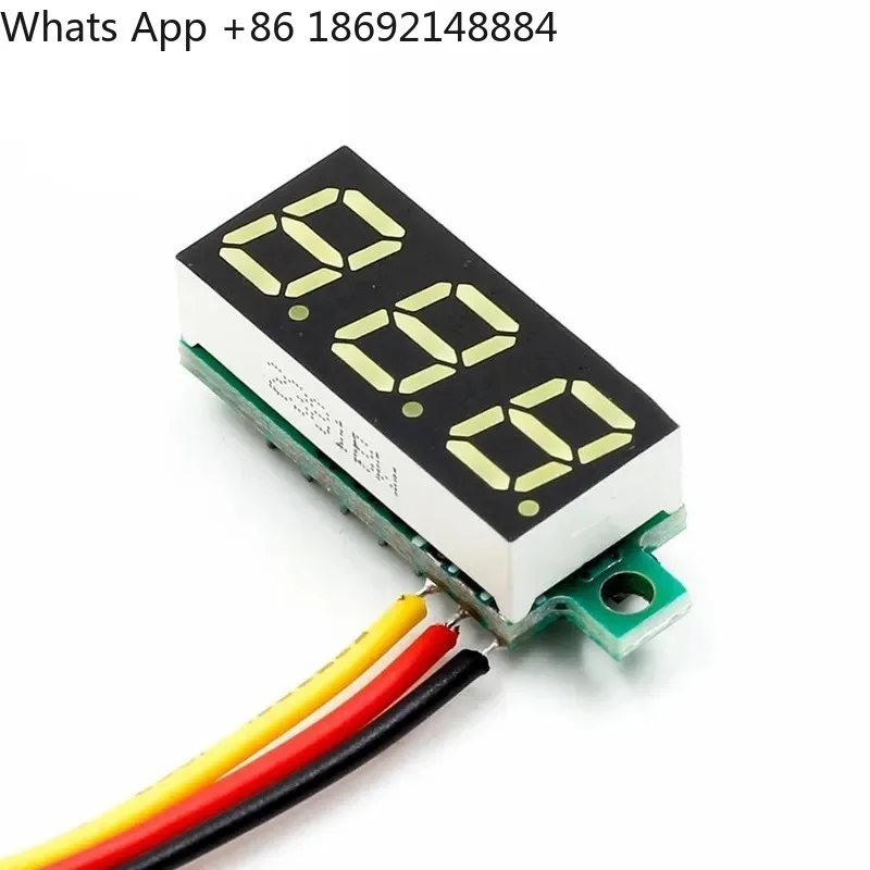 0.28 inch ultra-small digital DC voltage meter head for voltmeter adjustable three-wire DC 0-100V digital display