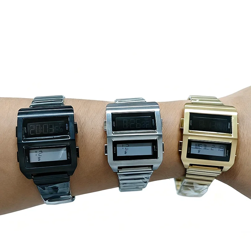 1111 ساعات إلكترونية للرجال والنساء زوجين خمر 70s نمط الرجعية المستقبل موضة Led الساعات الرقمية مصفوفة IB DG جديد