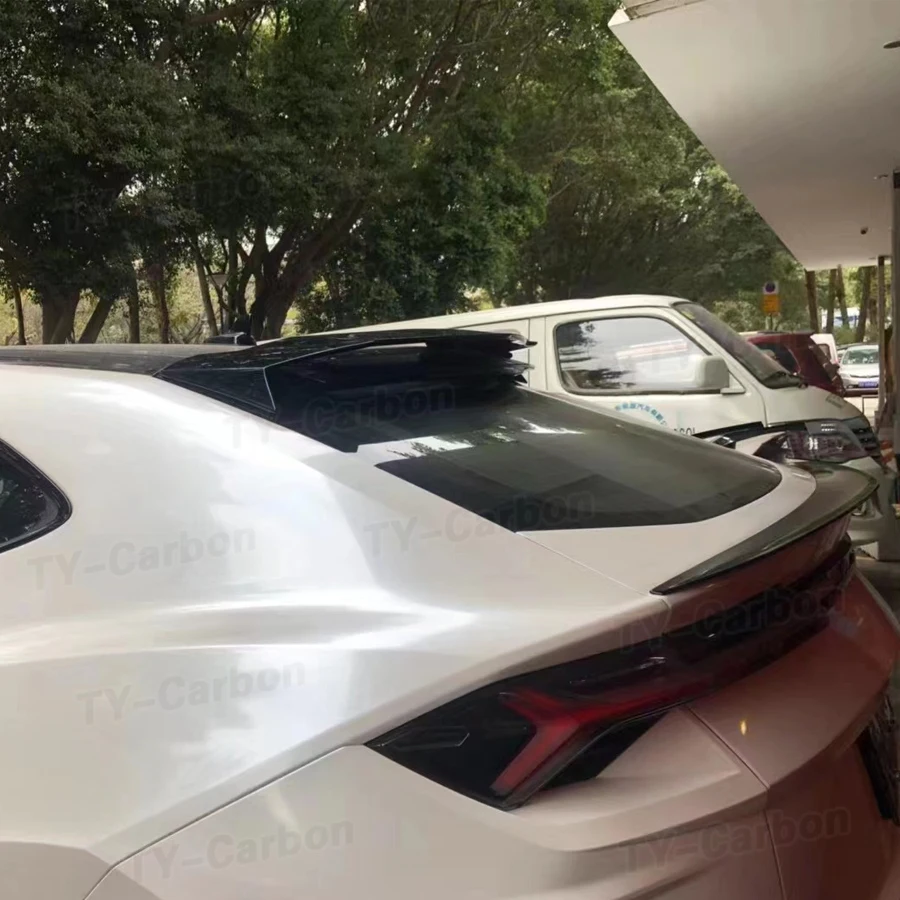 Real Dry Carbon Fiber MSY Style  For Lamborghini URUS Roof Spoiler Rear Trunk Spoiler 2017+  Car Tail Trunk Boot Decoration FRP