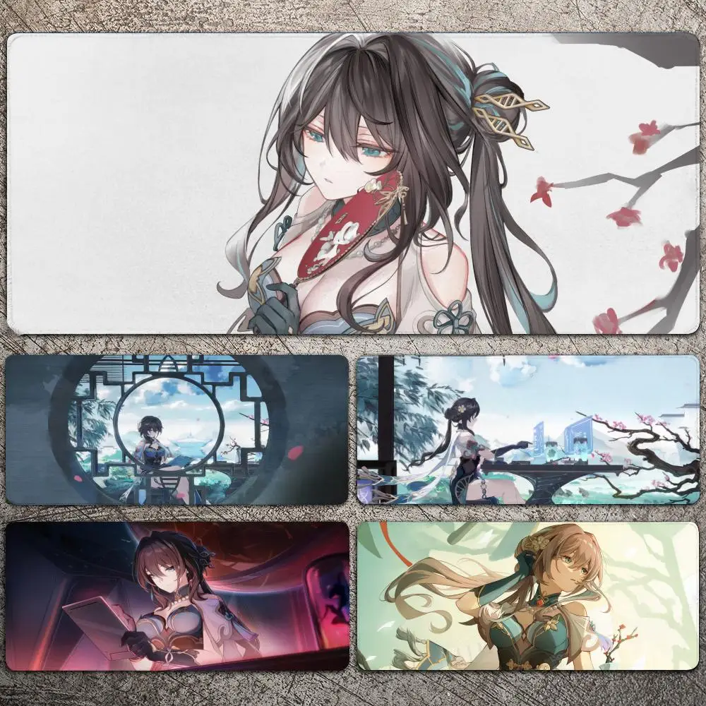 

Honkai Star Rail Ruan Mei Mousepad Large Gaming Mouse Pad LockEdge Thickened Computer Keyboard Table Desk Mat