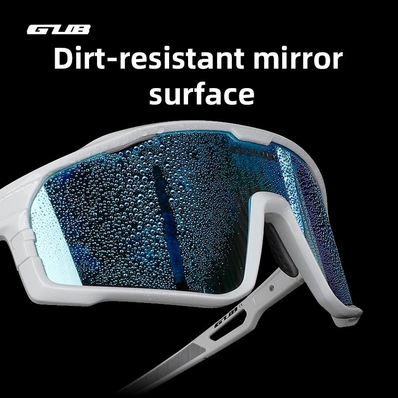 GUB 8000 Cycling Eyewear Goggle Photochromic & Polarized UV400 Sports Sunglasses PC Lens TR90 Frame Adjustable Bike Glasses