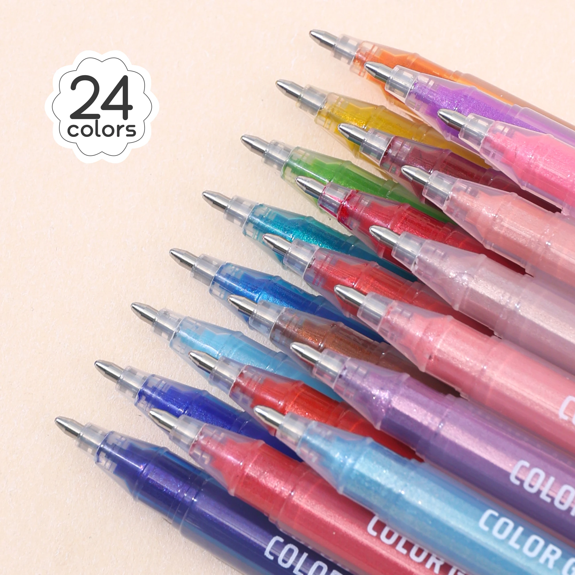 

16/24 цвета, гелевые маркеры с супер вспышкой, ручка 1 мм, маркер для рисования, ручка для раскрашивания, нейтральная ручка для ноутбука ﻿