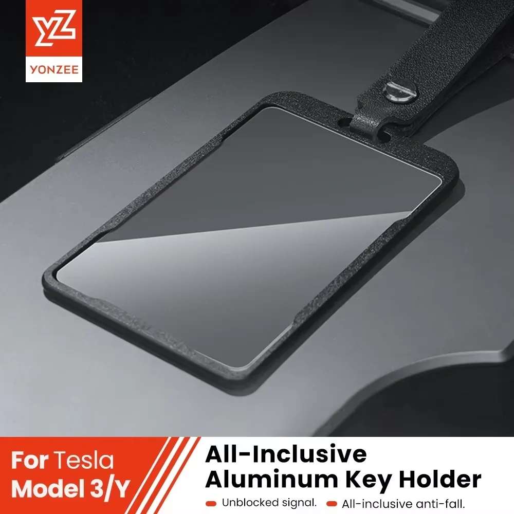 YZ Applicable to Tesla Model 3 Y Juniper New Aluminum Alloy Key Card Car Card Key Protector Case Cover Full Cover Accessories