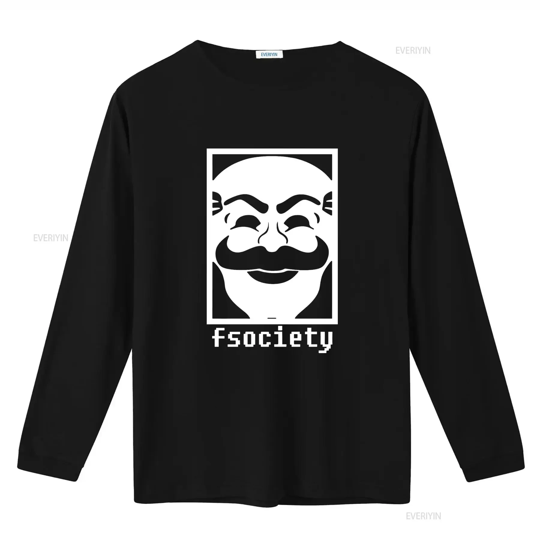 FSociety Robot Culto Serie T Shirt for Men Trendy and Unique Design vintage Washed streetwear Comfortable Stylish Stretched