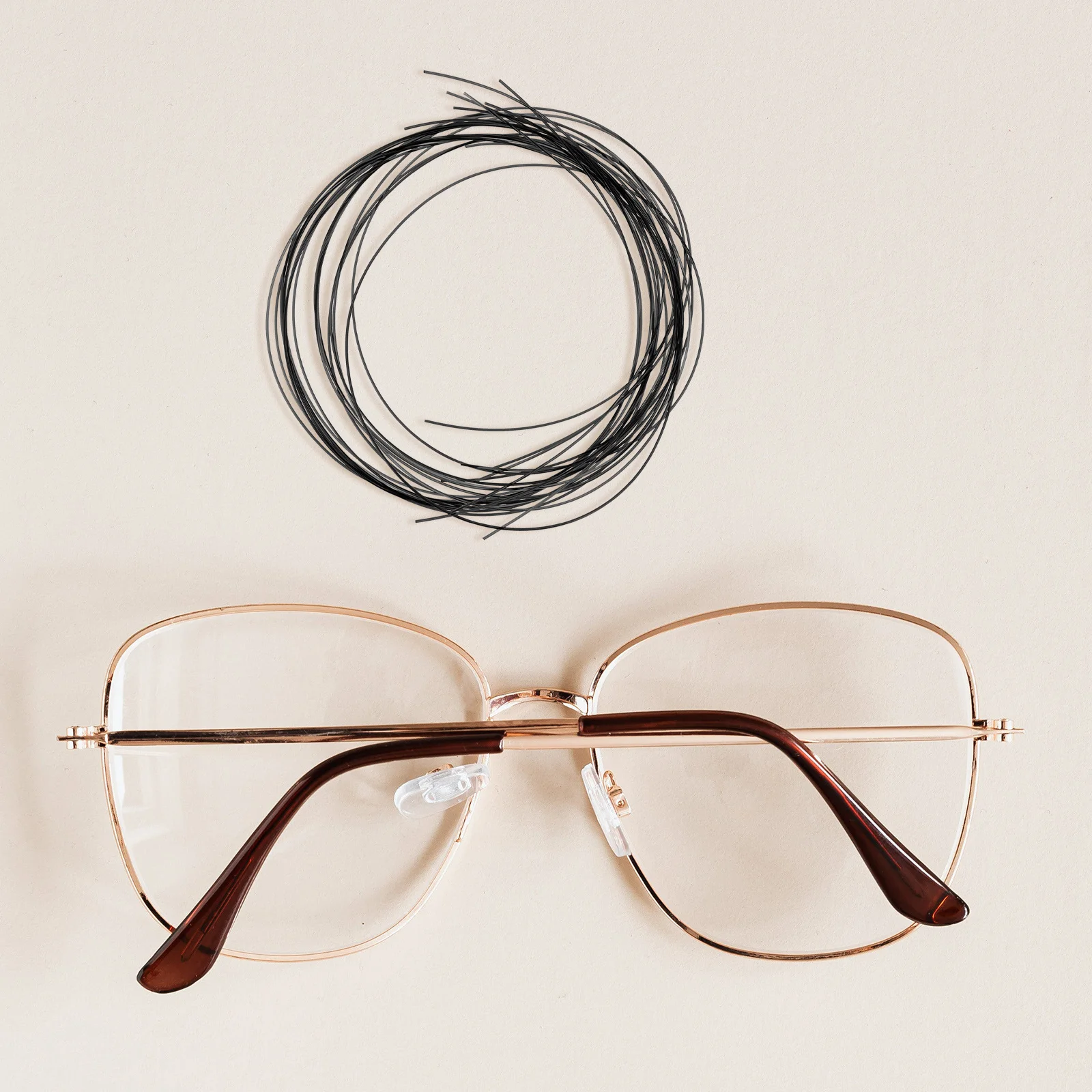 

Glasses Repair Thread Durable Nylon Secure Fit For Half-Rim Eyeglasses Compact Lightweight Eyeglass Repairing Tool Replacement