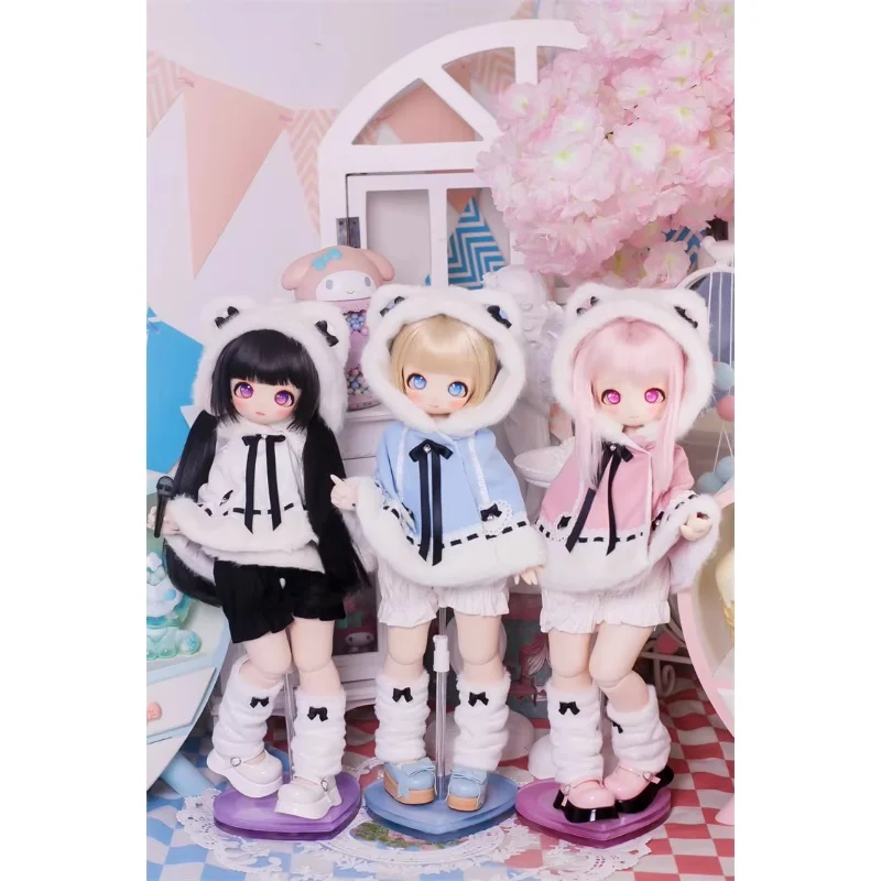 Winter BJD Doll Clothes For 1/4 MSD MDD Doll Sweet Coat Outfit Doll Dress Up Gift Diy Clothes(Only Clothes No Doll)